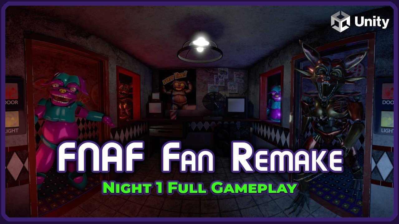 FNAF Unity Fan Remake: Night 1 is Fully Functional! (Project Showcase ...