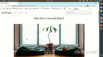 blogging website project  using django.