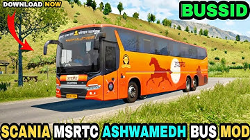 SCANIA MSRTC ASHWAMEDH BUS MOD For Bus Simulator Indonesia || Bussid Mod || Offroad Gamers ||