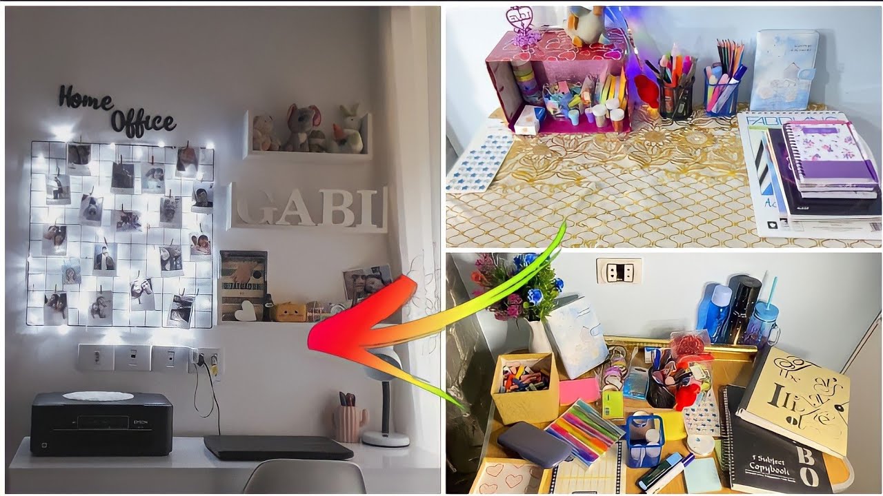 تجهيزات للدراسه الجزء الاول | ترتيب المكتب وتحويله لمكتب مذاكره