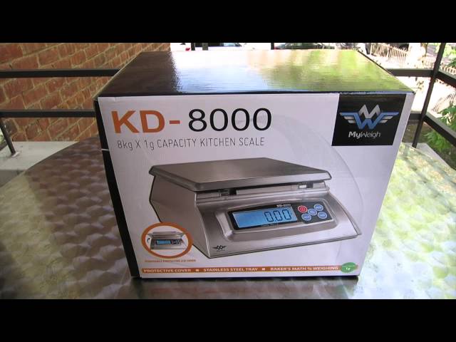  My Weigh KD-8000 Digital Food Scale, Stainless Steel, Silver :  Home & Kitchen