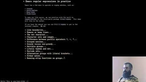 Emacs: basics of regular expressions (regexp)