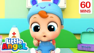 Little Angel - Baby Has A Boo Boo | Kids Fun &amp; Educational Cartoons | Moonbug Play and Learn
