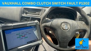 Vauxhall Combo clutch switch fault P1302 Transmission self learn malfunction