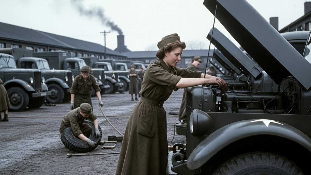 British Princess Carried Tools and Fixed Army Trucks—POWs in the UK Watched in Disbelief