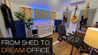 I converted a shed into my dream home office / studio - includes budget