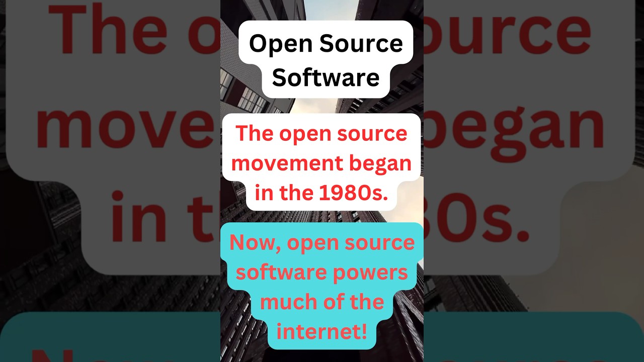 First Open Source  open  source  history  first  vlog  trending  ai  aws  breakingnews  song  lyrics