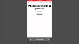 Somebody used perchance to make an object show challenge generator