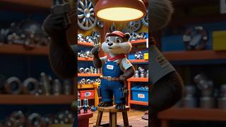 Otter Mechanic FAILS at Fixing His Car! (AI Animation) 🤖🔧 | 25s Viral Short