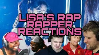 BLACKPINK - LOVE TO HATE ME 'LISA'S RAP' RAPPER REACTIONS COMPILATION 2021