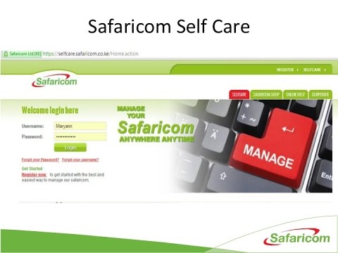 Safaricom Selfcare Login / Registration 2022 - Download Mpesa Statement Online