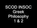 SCOD INSOC Greek Philosophy Remixes 1 & 2