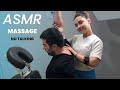 Asmr massage dame sedef  cou paule bras paume sans parler