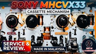 Sony MHC-VX33 Cassette Mechanism Repair & Service Review @Strak Electronic