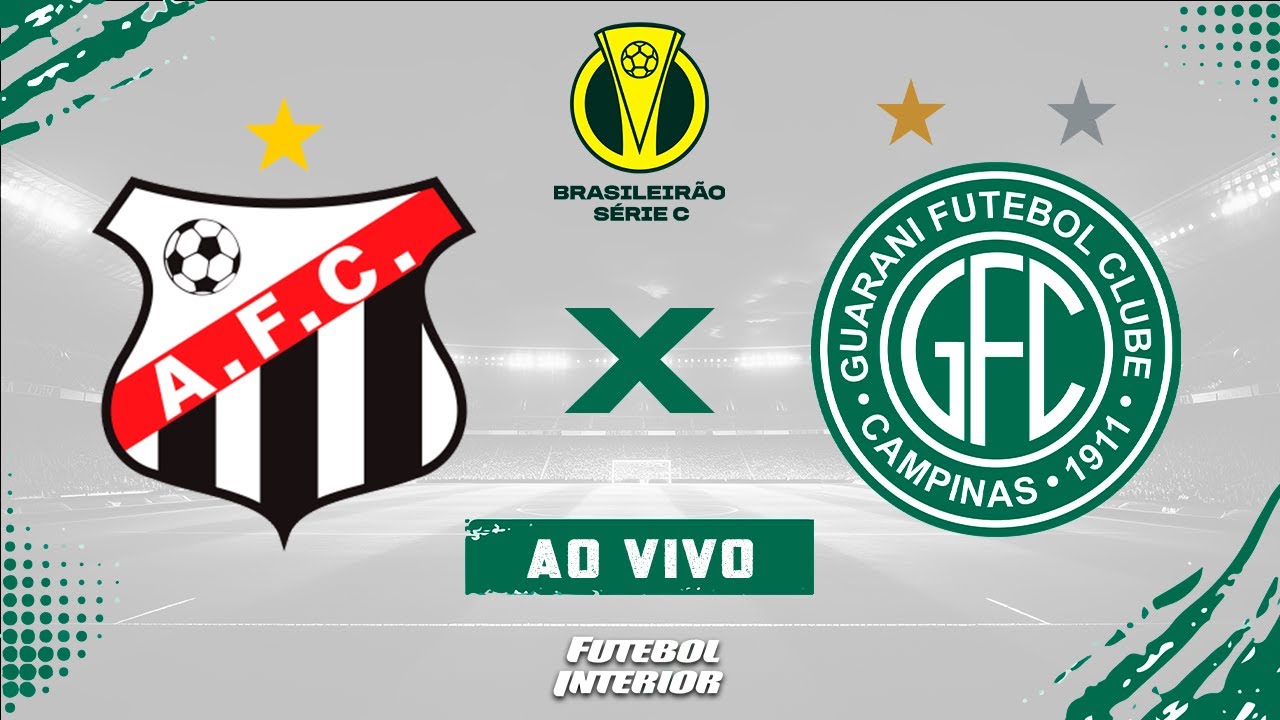 🔴 ANÁPOLIS X GUARANI | 21/07/25 - CAMPEONATO BRASILEIRO SÉRIE C 2025 ...
