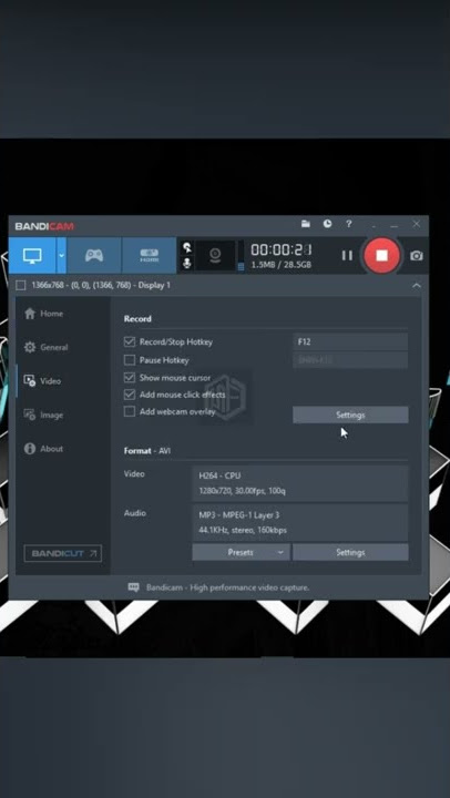 Setup Bandicam for Record your Gameplay #shorts #bandicam #recording #gameplay