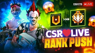 NEW SEASON CSR 😎 PUSH TO TOP 1 GRANDMASTER😎👽#classyff #nonstopgaming #freefirelive #rai ⭐#rggamer