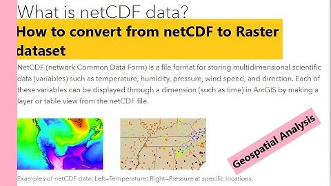 How to convert from netCDF data to Raster format