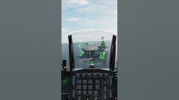 Cockpit View F16 Attempts a Aircraft Carrier Landing with its Tail Hook down #dcs