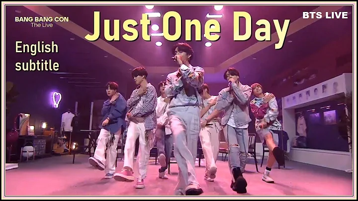 BTS - Just One Day from Bang Bang Con The Live 2020 [ENG SUB] [4K]
