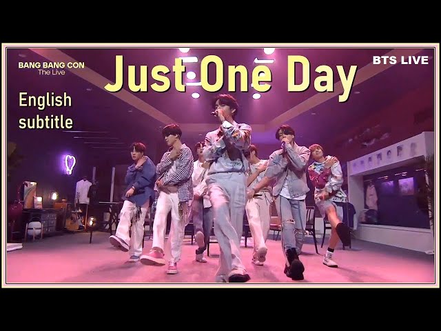 BTS - Just One Day from Bang Bang Con The Live 2020 [ENG SUB] [4K] class=