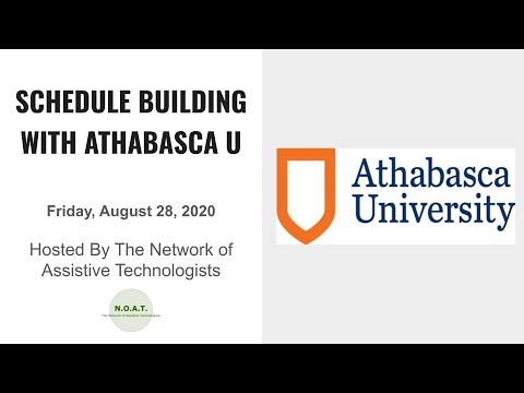 Schedule Building With Athabasca University