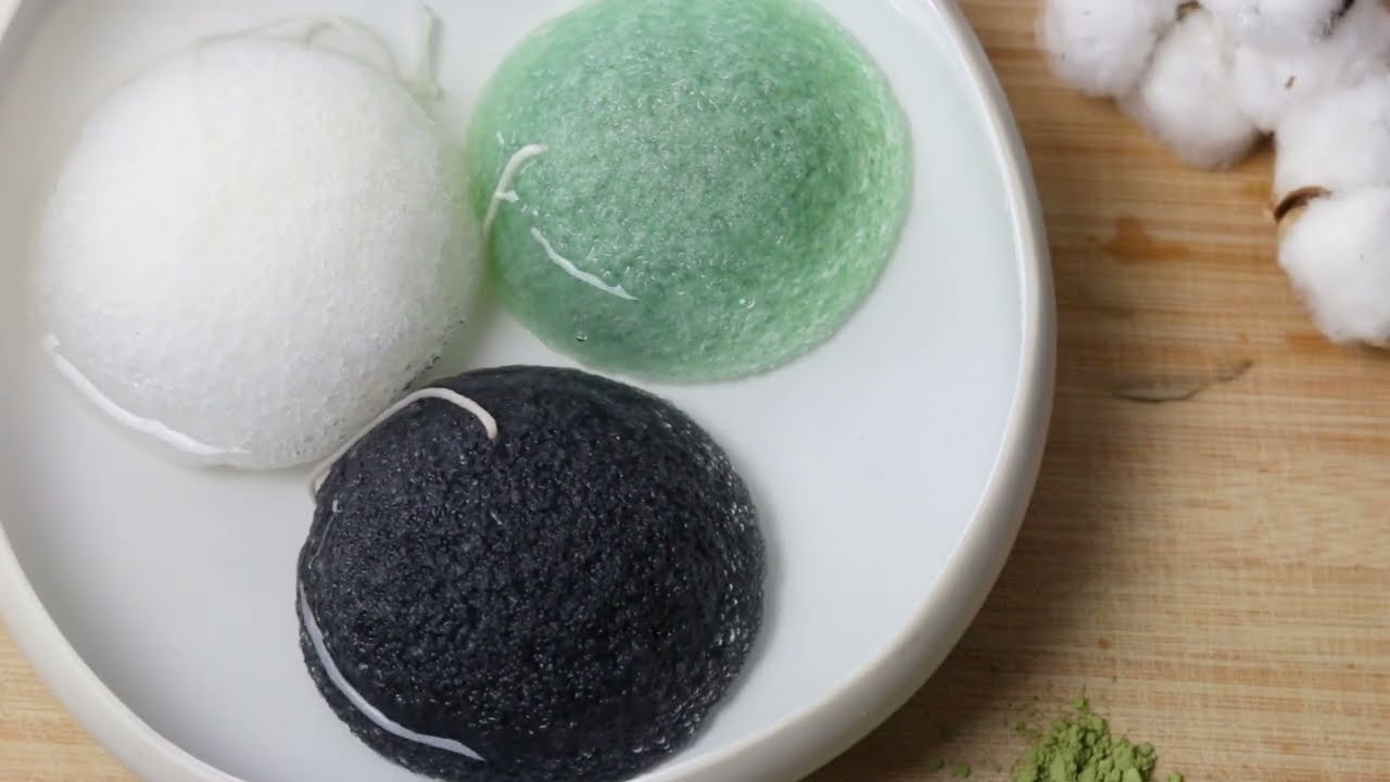 Pack Découverte de 4 Éponges Konjac Bio Japonaise pour une Peau