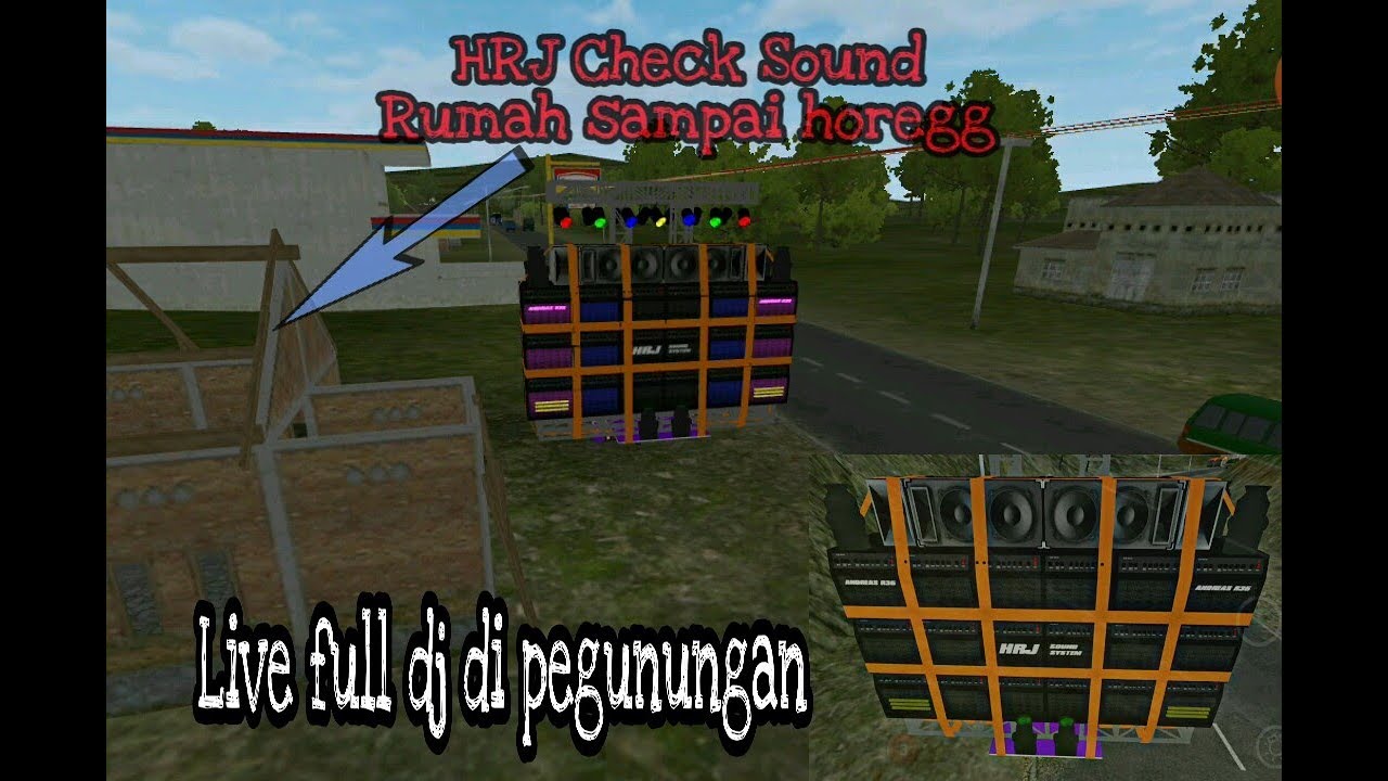 mod bussid  truk  sound  system  hrj YouTube