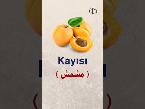 تعلم اللغة التركية مشمش