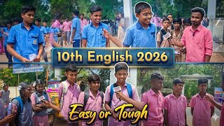 10Th English Public Exam 2026 Answer Key Easy Or Tough? Students Review Tamilnadu Board