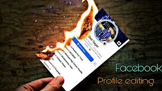Fire burning facebook profile picture piscart editing / piscart tutorial in odia