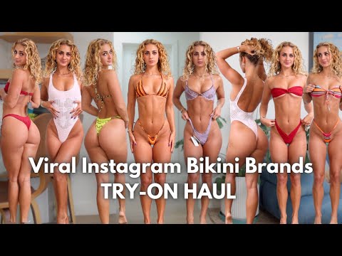 Viral Instagram Bikini Brands Try-On Haul | Bamba Swim & Frankies Bikinis | Expensive Micro Bikinis