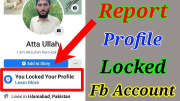 How To Report Facebook Profile Locked Account | report facebook locked account | Technical Mukhlees
