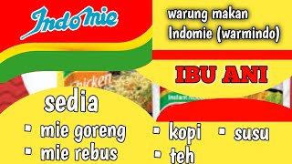 cara membuat spanduk warung makan Indomie dipixellab