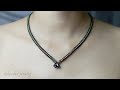 Easy and simple necklace for beginners. How to make beaded jewelry