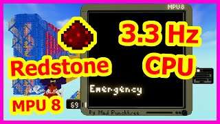 MPU 8 - The most powerful 3.3 Hz Minecraft Redstone CPU