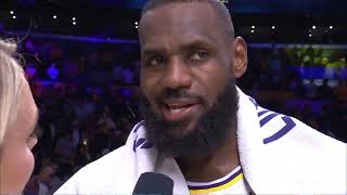 Lebron James PostGame Interview | Denver Nuggets vs Los Angeles Lakers
