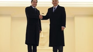 Türkmenistan Devlet Başkanı Gurbanguli Berdimuhamedov Çankaya Köşkü'nde-29.02.2012