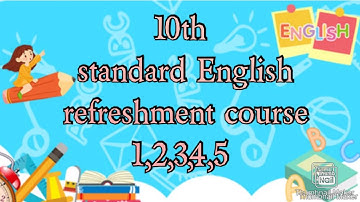 10th standard English refreshment course answers key 1,2,3,4,5