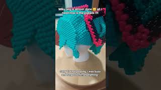 I'm almost done guysss ^^ #bracelet #kandi #kandikid #diyjewelry #wig #wigmaking #hatsunemiku #miku