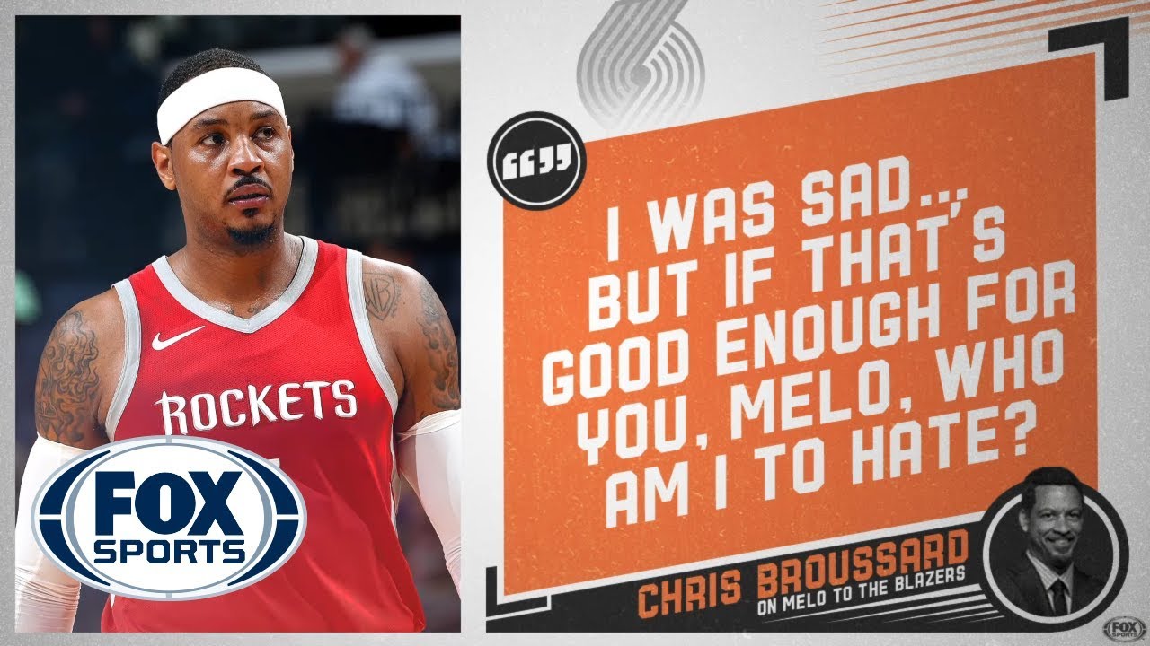Chris Broussard gives his thoughts on Melo signing with the Blazers | FOX SPORTS