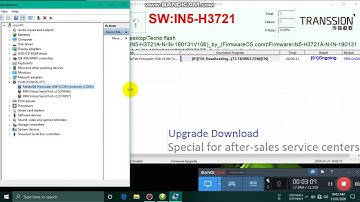 How to Tecno IN5 flashing