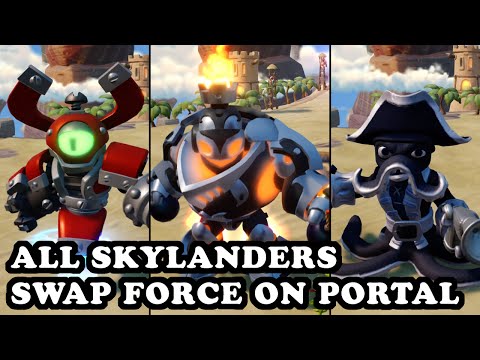 Skylanders Superchargers - All Skylanders Swap Force on Portal GAMEPLAY