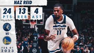 Naz Reid Drops DOUBLE-DOUBLE In OT WIN Over Warriors | 02.01.23