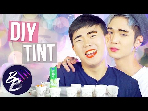 E27💋 DIY Peel Off Lip/Eyebrow Tint (very easy to do) || BeautyBeasts