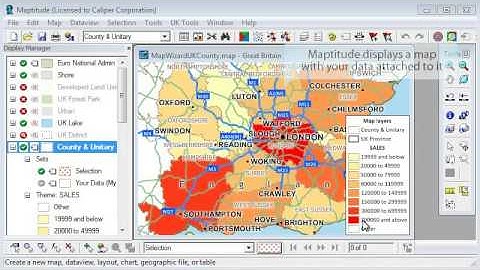 Maptitude Mapping Software 6.0: Creating a Map Using United Kingdom Data