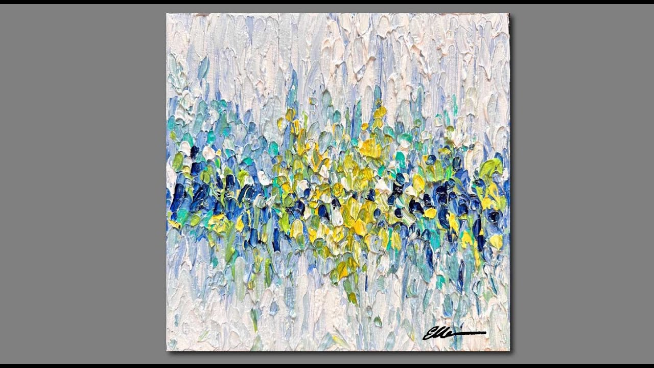 Acrylic Painting Techniques Abstract/ Palette Knife painting YouTube
