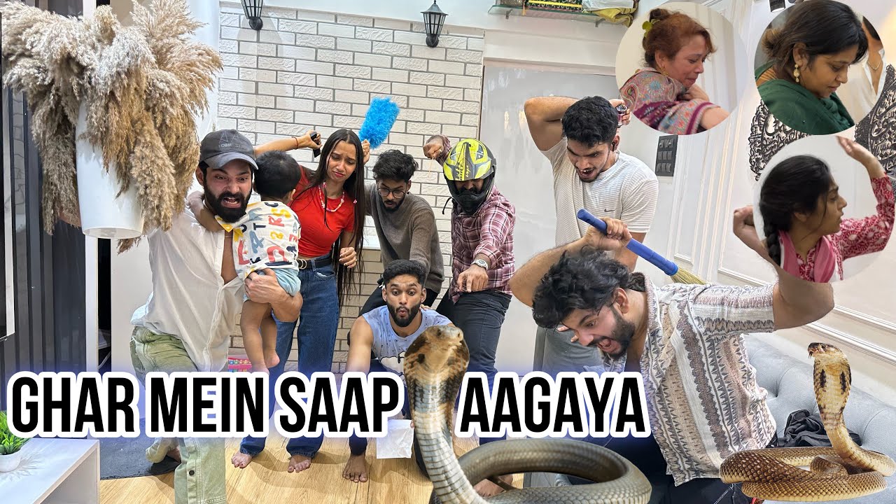 Ghar Mein Saap 🐍 Aagaya 😨 | Family Reaction Vlog | Fokats | Abresh & Zeeshan
