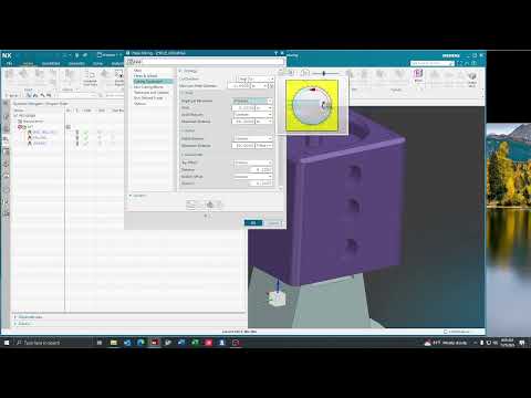 Siemens NX 2206    How To Make A Hole Milling Operation