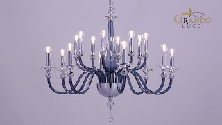 Melina Collection Crystal Chandelier - GrandoLuce Video